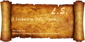 Lindwurm Sólyom névjegykártya
